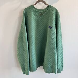 L.L.Bean Green Quilted Pullover Sweatshirt Size XXXL